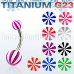 ubnbe belly rings titanium g23 with acrylic parts belly button