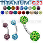 ubnfr56 belly rings titanium g23 implant grade belly button