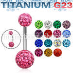 ubnfr68 belly rings titanium g23 implant grade belly button