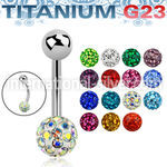 ubnfr6 belly rings titanium g23 implant grade belly button