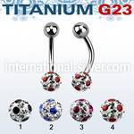 ubnfr6a belly rings titanium g23 implant grade belly button