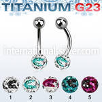 ubnfr6c belly rings titanium g23 implant grade belly button