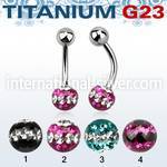 ubnfr6d belly rings titanium g23 implant grade belly button