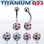 ubnfr8a belly rings titanium g23 implant grade belly button