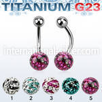ubnfr8c belly rings titanium g23 implant grade belly button