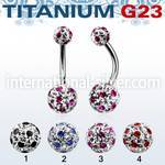ubnfrga belly rings titanium g23 implant grade belly button