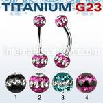 ubnfrsd belly rings titanium g23 implant grade belly button