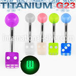 ubngld belly rings titanium g23 with acrylic parts belly button