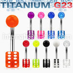 ubnvd belly rings titanium g23 with acrylic parts belly button