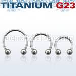 ucbb horseshoes titanium g23 implant grade belly button