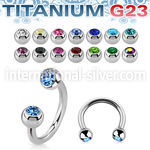 ucbe2c titanium grade23 horseshoe 3mm balls