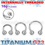 ucbeb4si titanium internal horseshoe 4mm balls