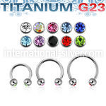 ucbejb4 titanium horseshoe 4mm press fit gem balls