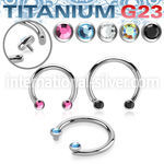 ucbfbih titanium horseshoe flat back gems internal