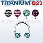 ucbfr6d horseshoes titanium g23 implant grade belly button