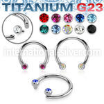 ucbjbih titanium horseshoe facing gem balls internal