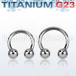 ucbr12 horseshoes titanium g23 implant grade ear lobe