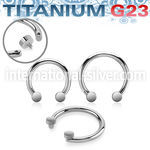 ucbrdih titanium horseshoe flat round tops internal