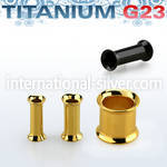 udtpg pvd plated titanium g23 double flare flesh tunnel