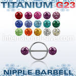 ufnpe6 straight barbells titanium g23 implant grade nipple