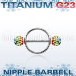 ugfnpe8 straight barbells titanium g23 implant grade nipple