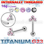 uhein13 titanium barbell internal threading 3 cz
