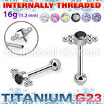 uhein21 titanium barbell balls cluster press ball internal
