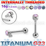 uhein24 titanium barbell balls cluster cz ball internal