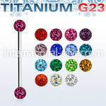 uinfr5 straight barbells titanium g23 implant grade 
