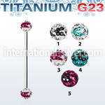 uinfr5c straight barbells titanium g23 implant grade 