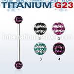 uinfr5d straight barbells titanium g23 implant grade 