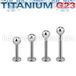 ulbb4 titanium labret stud 14g 4mm ball