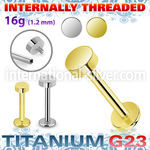 ulbin2 titanium labret internal threading 3mm 4mm round