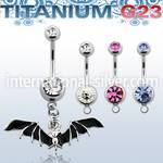 umcd569 belly rings titanium g23 implant grade belly button