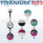 umcd626e belly rings titanium g23 implant grade belly button