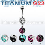 umcd626y belly rings titanium g23 implant grade belly button