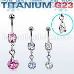umcdz372 belly rings titanium g23 implant grade belly button