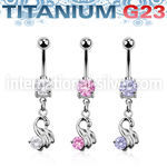 umcdz375 belly rings titanium g23 implant grade belly button