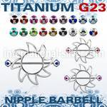 umnp103 straight barbells titanium g23 implant grade nipple