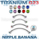 unpbnjb4 titanium curved barbell 4mm press fit gem balls