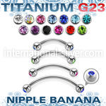 unpbnjb5 titanium curved barbell 5mm press fit gem balls