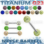 unpfr5 straight barbells titanium g23 implant grade nipple