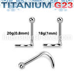 unsb titanium nose screw 20g 2mm ball top