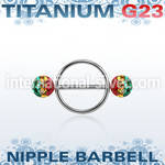 urfnpe8 straight barbells titanium g23 implant grade nipple
