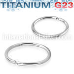 usel20 annealed astm f 136 titanium seamless ring hoop
