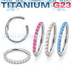 usgsh10op titanium hinged segment hoop 16g outward cnc opals
