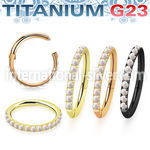 usgsh10opt pvd titanium hinged segment hoop 16g outward opal