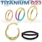 usgsh32t pvd titanium hinged segment hoop 16g double rings