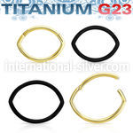 usgsh39t pvd plating titanium hinged segment hoop 16g oval