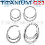 usgsh8 titanium hinged segment hoop 16g double rings